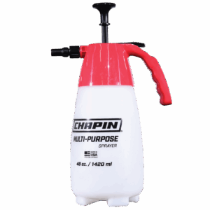 A 48-ounce Hand Held Sprayer with an adjustable nozzle, a versatile tool for HVAC contractors and multi-purpose use.