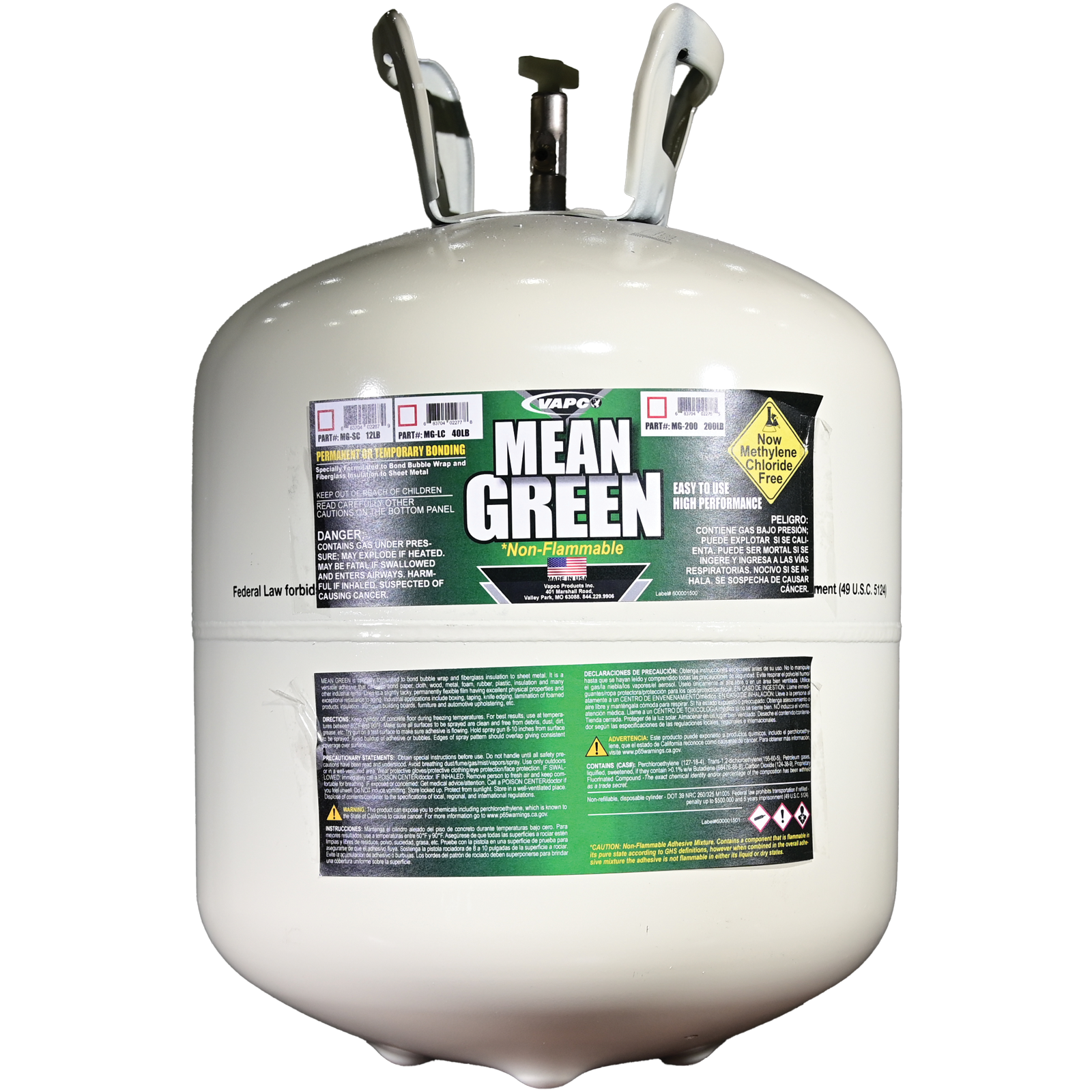 MEAN GREEN high-performance adhesive cylinder for bulk applications