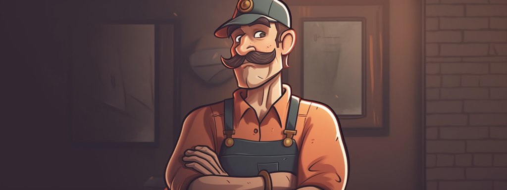 Cartoon of an HVAC technician standing with arms crossed, contemplating the risks of brazing near sensitive components without using COOL ZONE HVAC heat protection gel