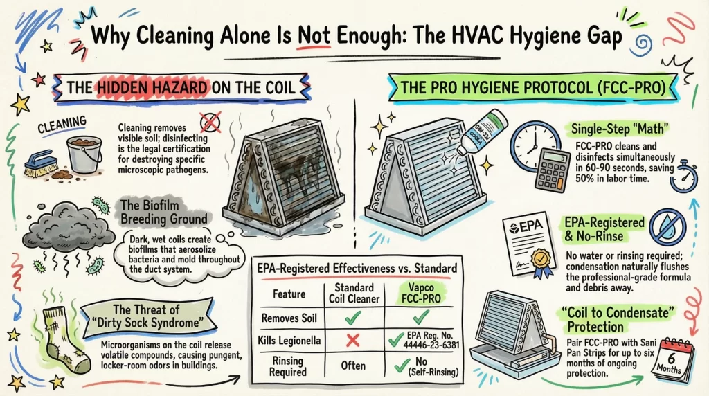 Evaporator Coil Disinfectant: Why Cleaning Isn't Enough