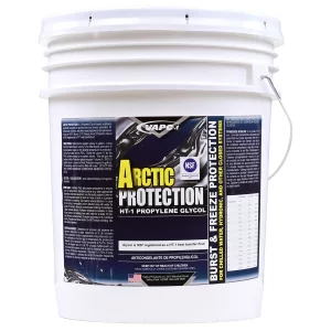 A gallon jug of Arctic Protection, an NSF-registered propylene glycol antifreeze.
