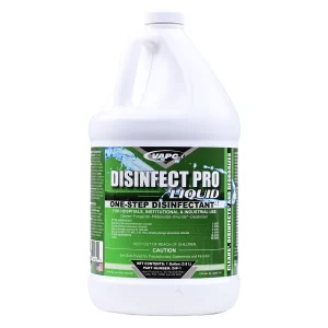 A gallon jug of DISINFECT PRO LIQUID, a multi-purpose cleaner and EPA-registered disinfectant.