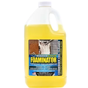 Foaminator Yellow and Blue Liquid Concentrate - Delayed Foaming Condenser Coil Cleaner Gallons