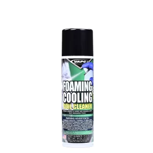 An aerosol can of FOAMING COOLING COIL CLEANER