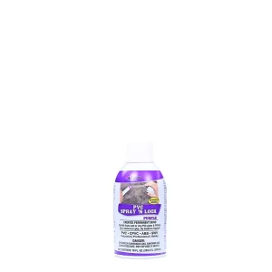 PVC Spray 'N Lock Purple adhesive can for fast bonding of PVC pipes and fittings