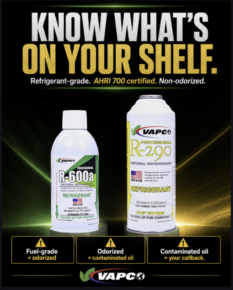 R-290 R-600a refrigerant service SEO Title: Why Refrigerant Grade Matters: AHRI 700 Certified R-290 a