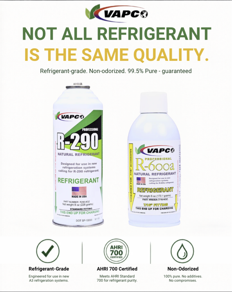 R-290 R-600a refrigerant grade