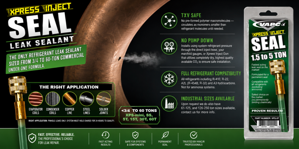 xpress injects - does refrigerant leak sealant damage compressor